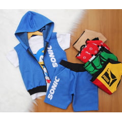 Trio Colete Capuz Estampas Trio Colete Capuz Estampas