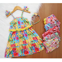 Vestido Alcinha com Tiara