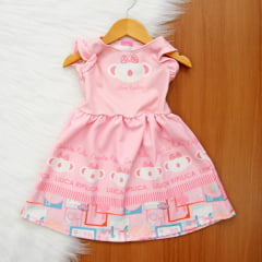 Vestido Estampado Maguinha 