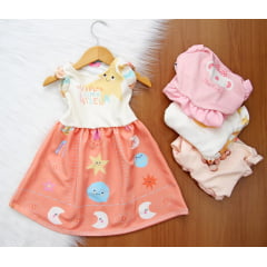 Vestido Estampado Maguinha 