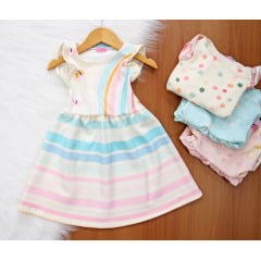 Vestido Estampado Maguinha Vestido Estampado Maguinha