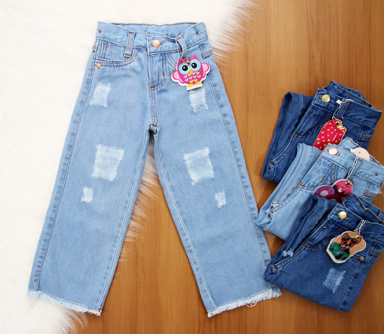 Calça Wide Leg Chaveirinho Infantil