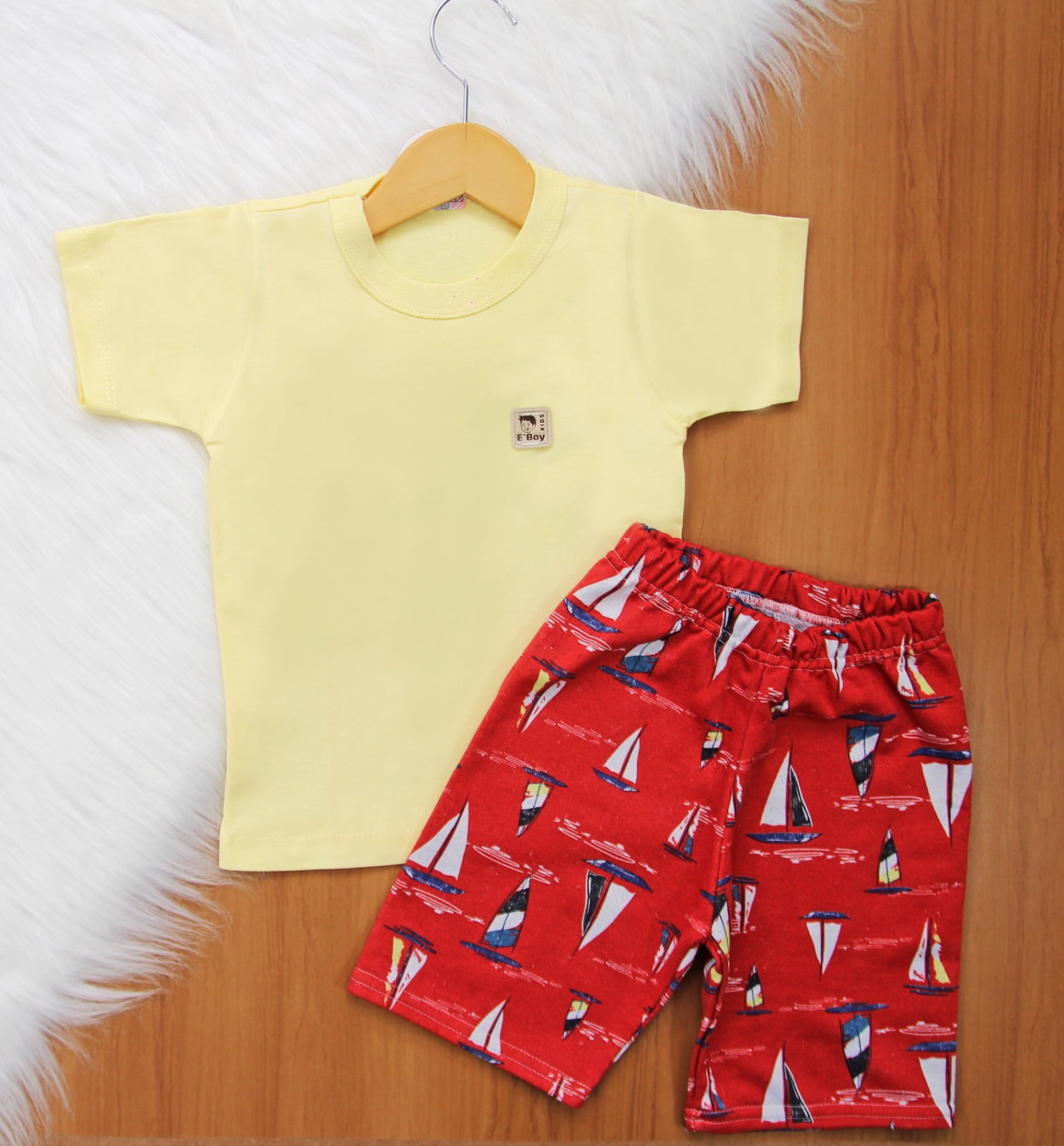 Cj. Básico Short Estampado