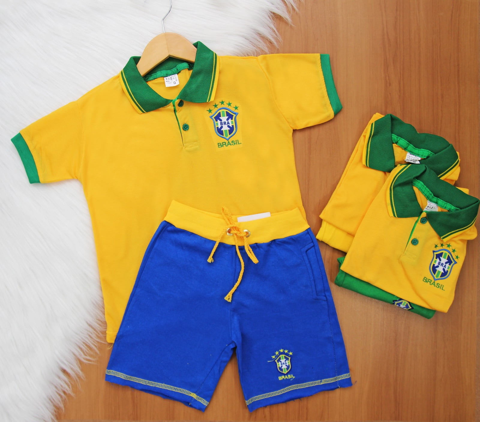 Cj. Brasil Short Moletim