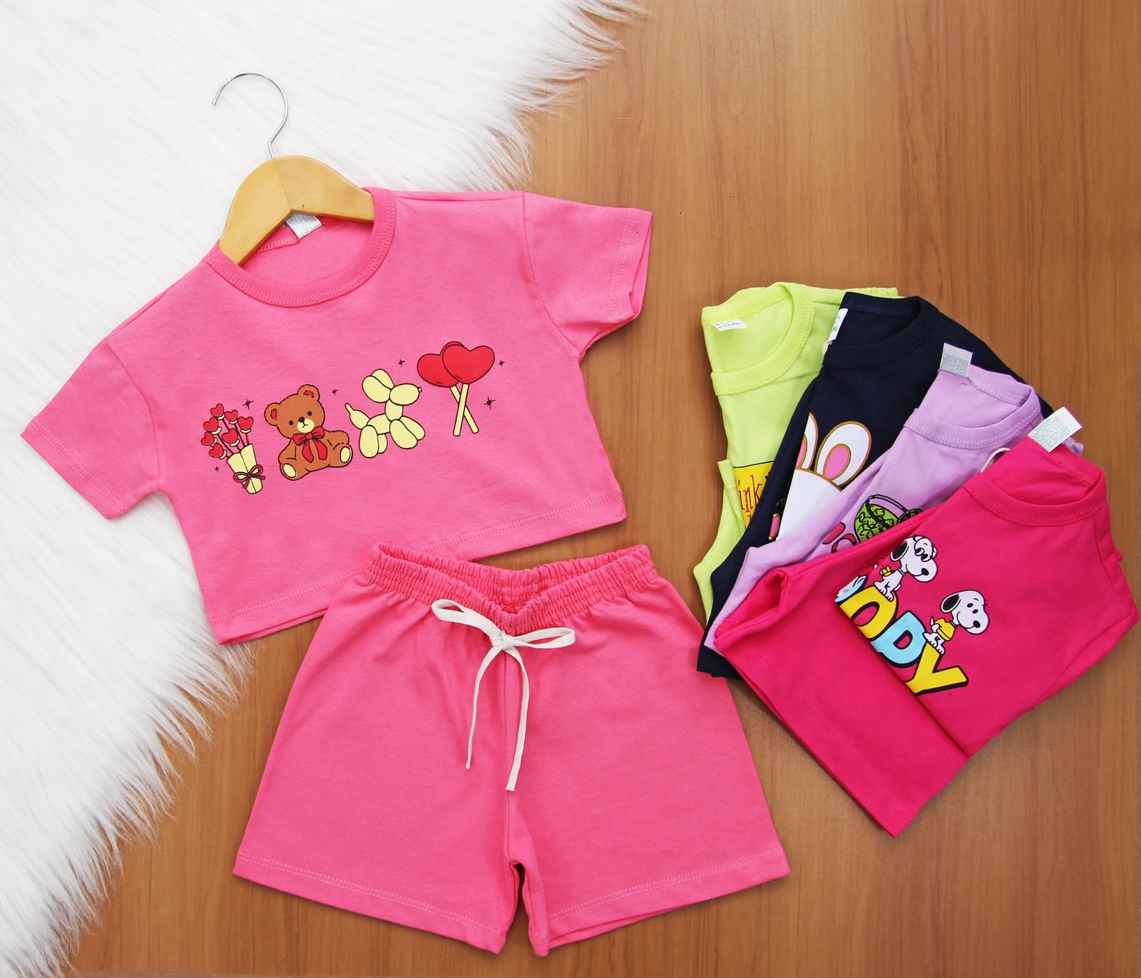 Cj. Cropped Estamp Infantil 
