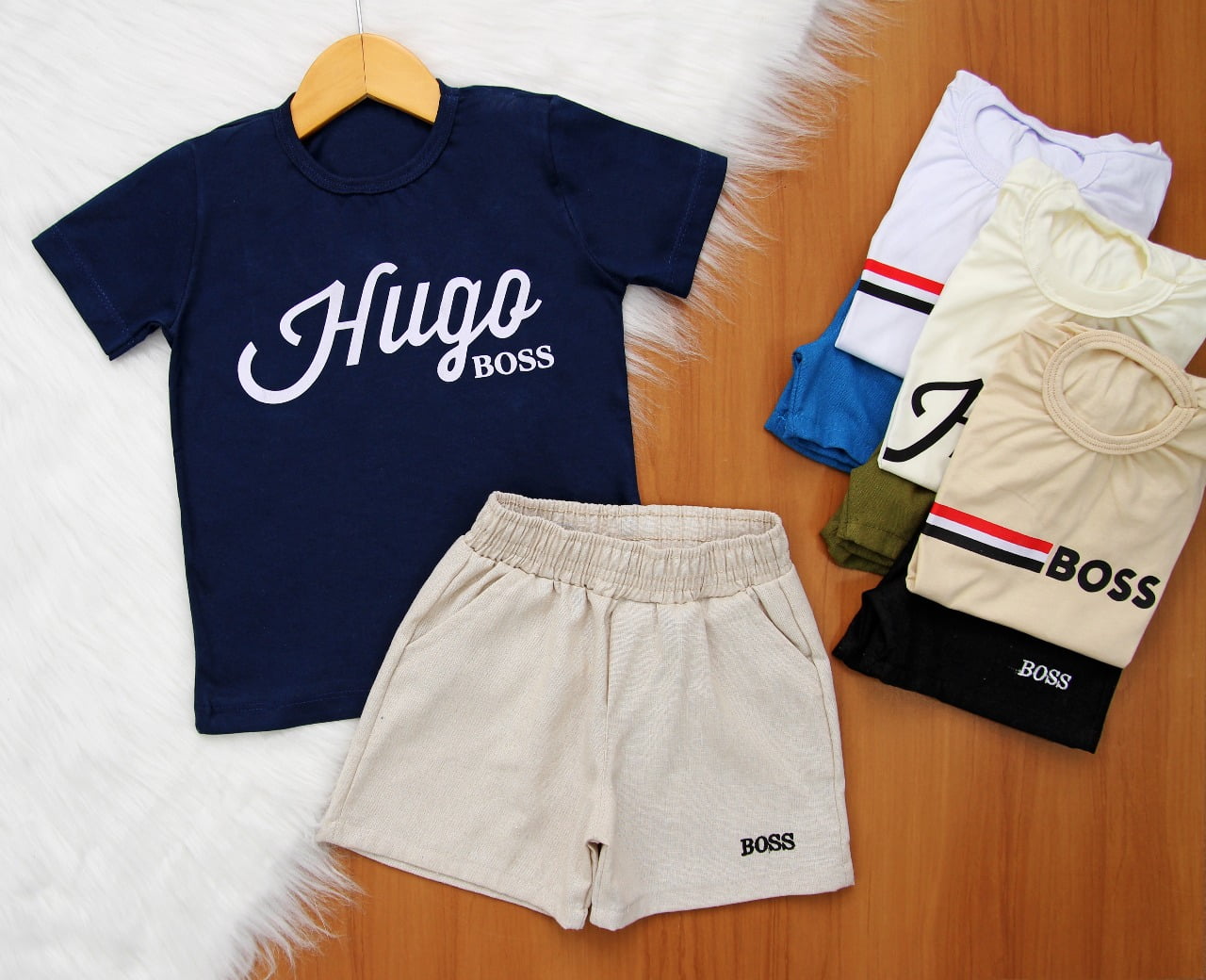 Cj. H Boss Short Linho