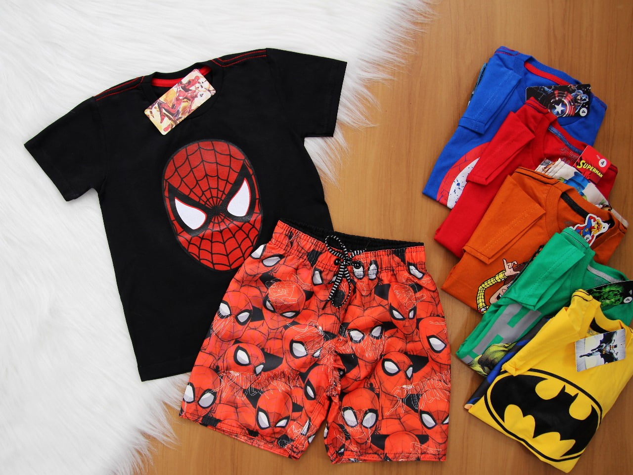 Cj. Heróis Short Estampado 