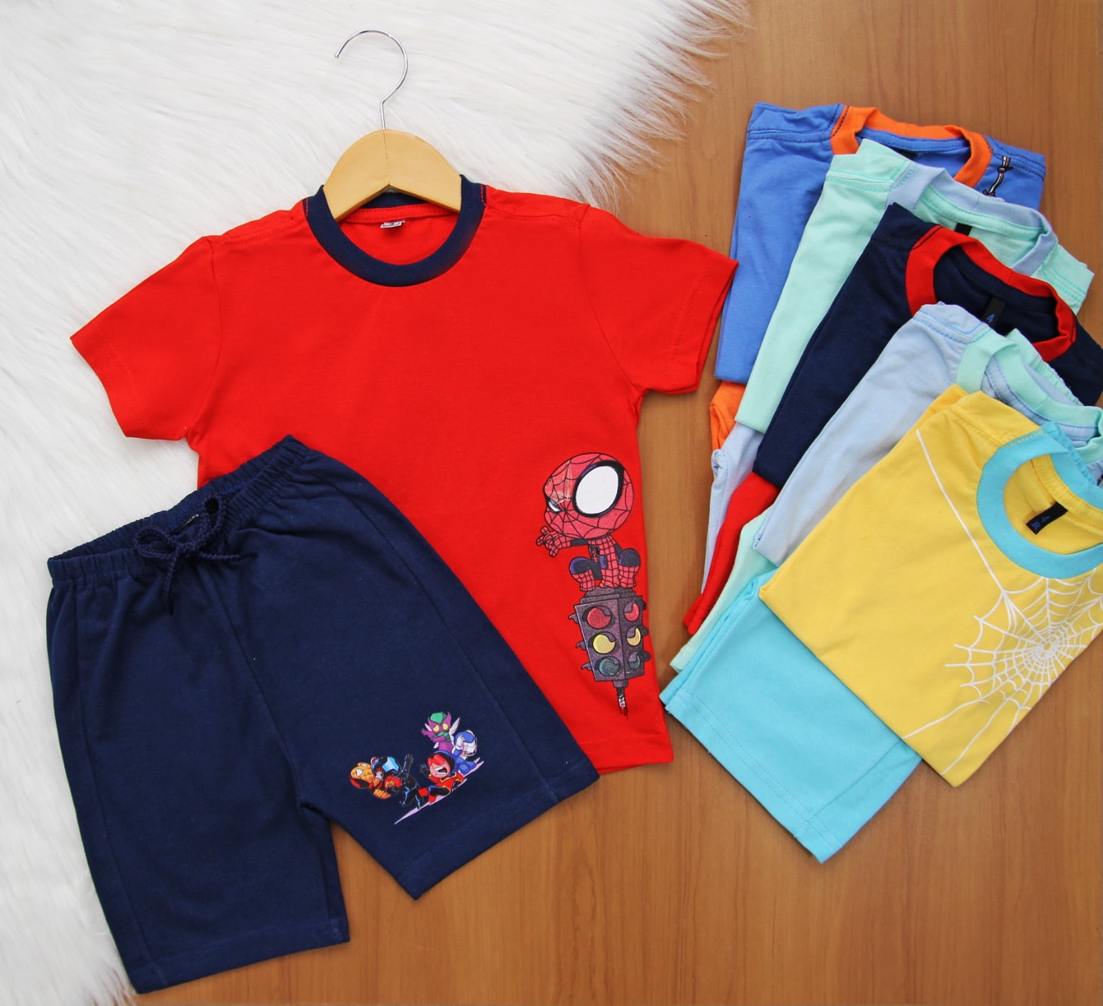 Cj. Homem Aranha Short Dt