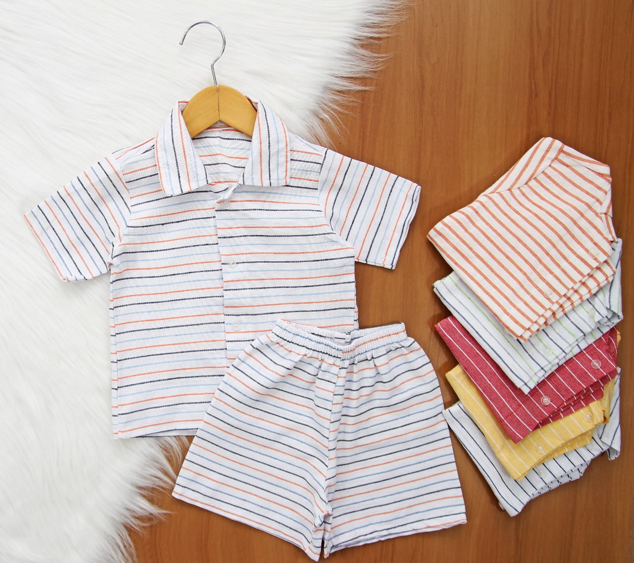 Cj. Mauricinho Linho Listras