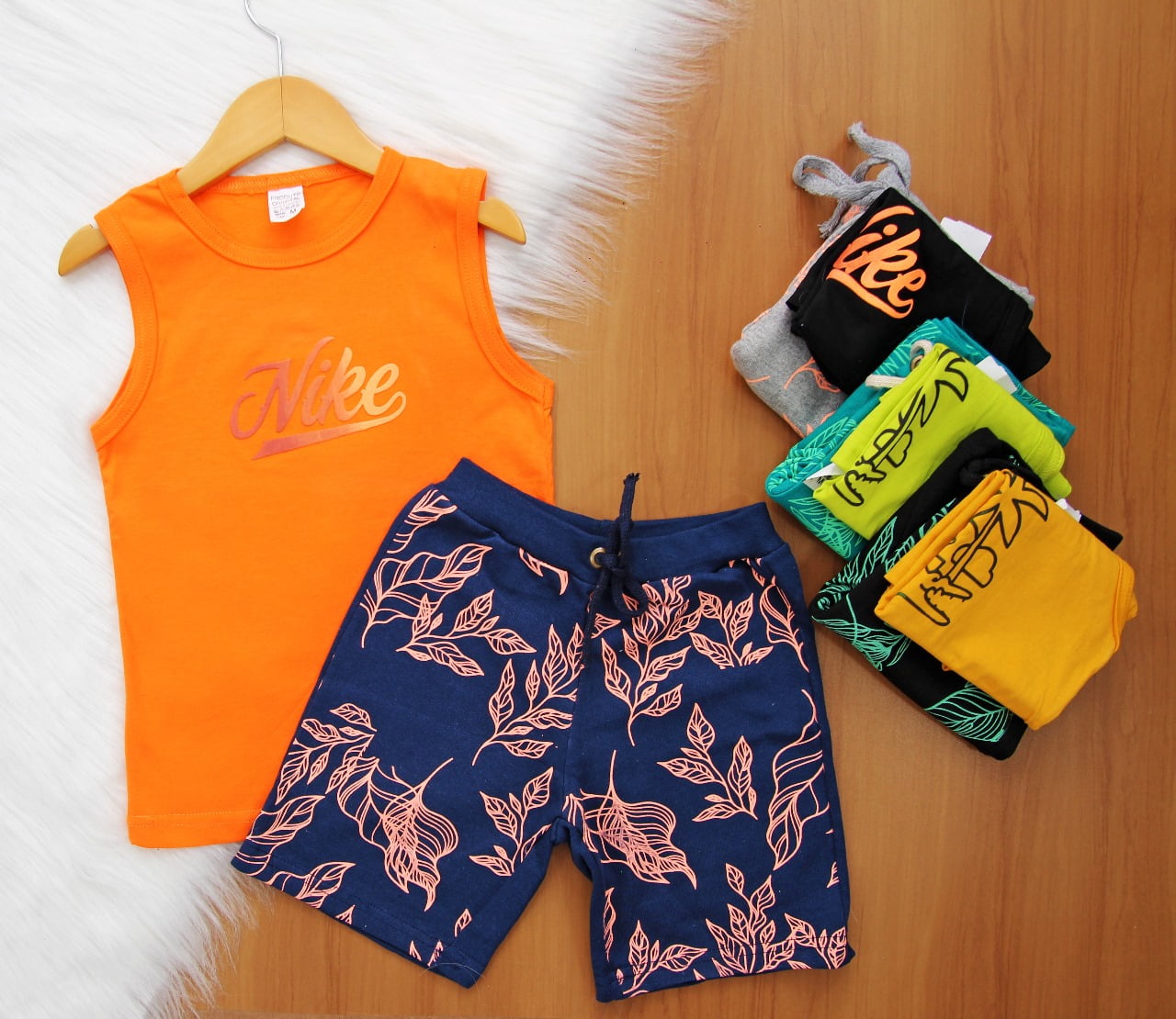 Cj. Multimarcas Regata Short Estampado