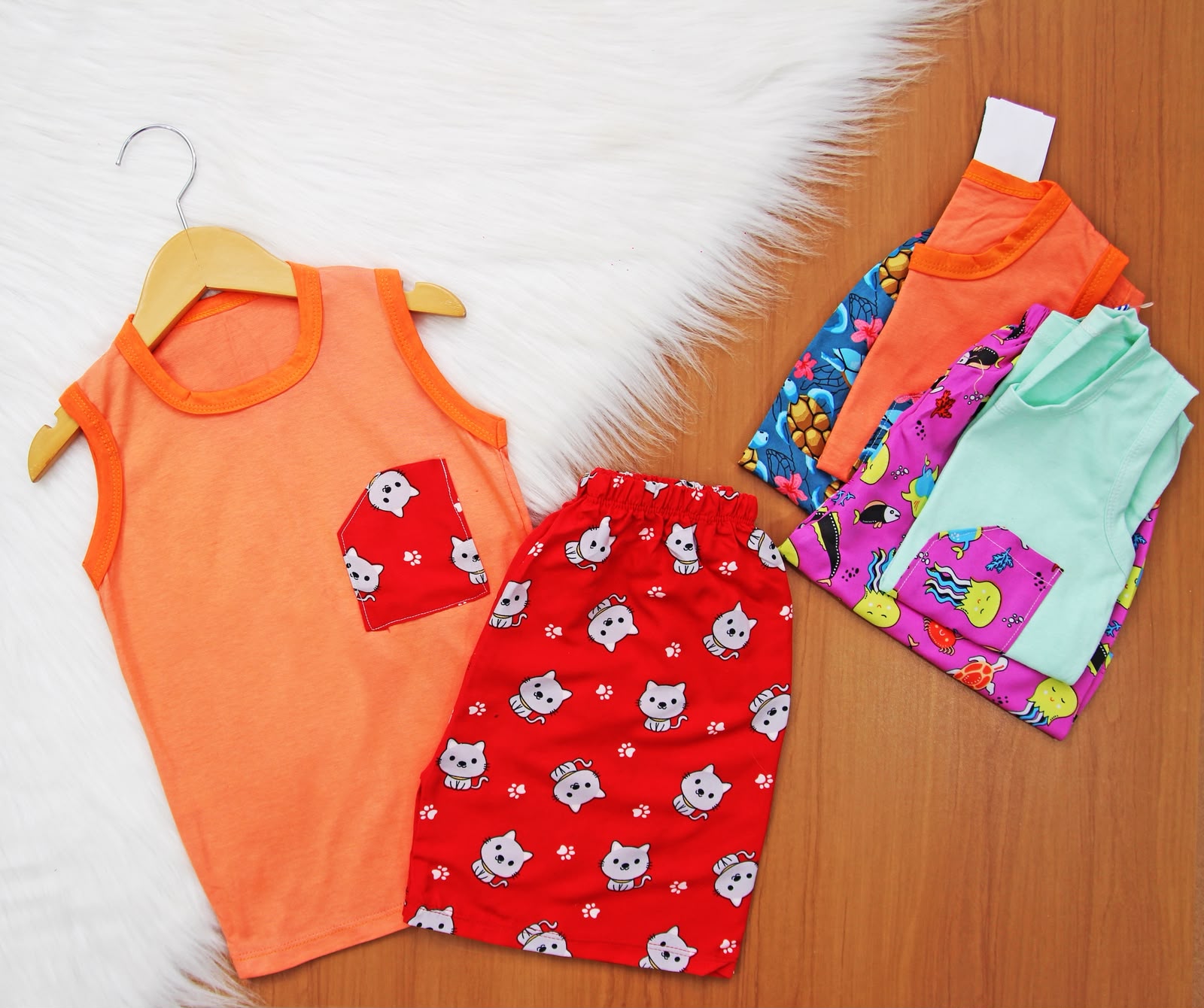 Cj. Regata Bolsinho Estampado