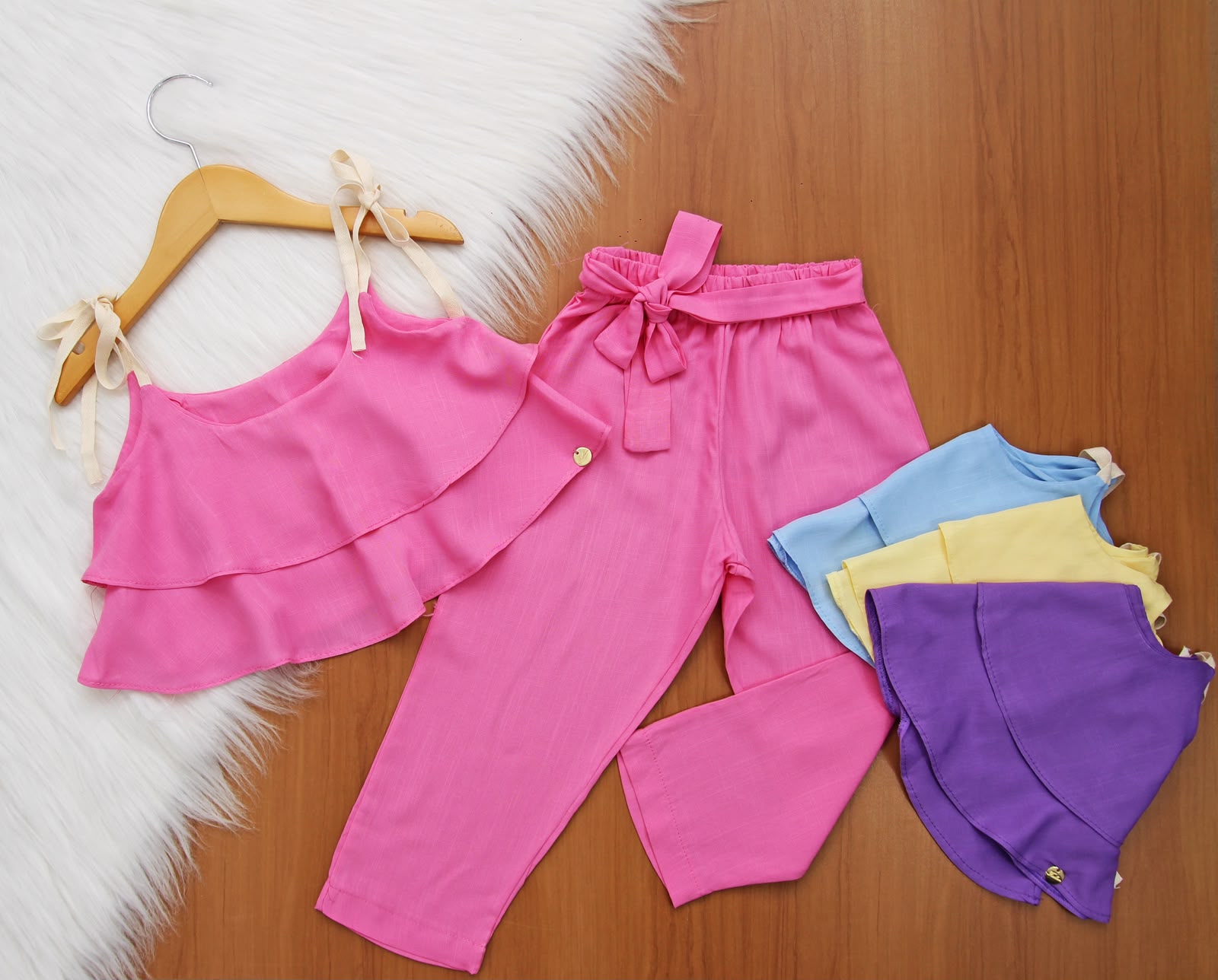 Cj. Rev Cropped Calça