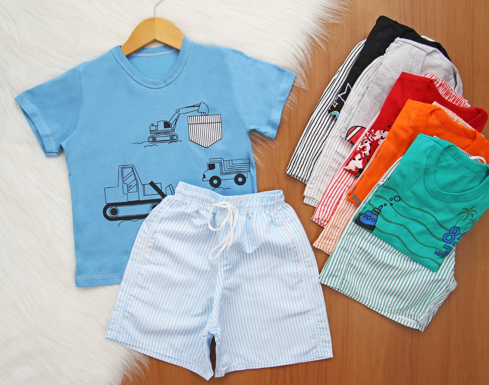 Cj. Short Listrado TC