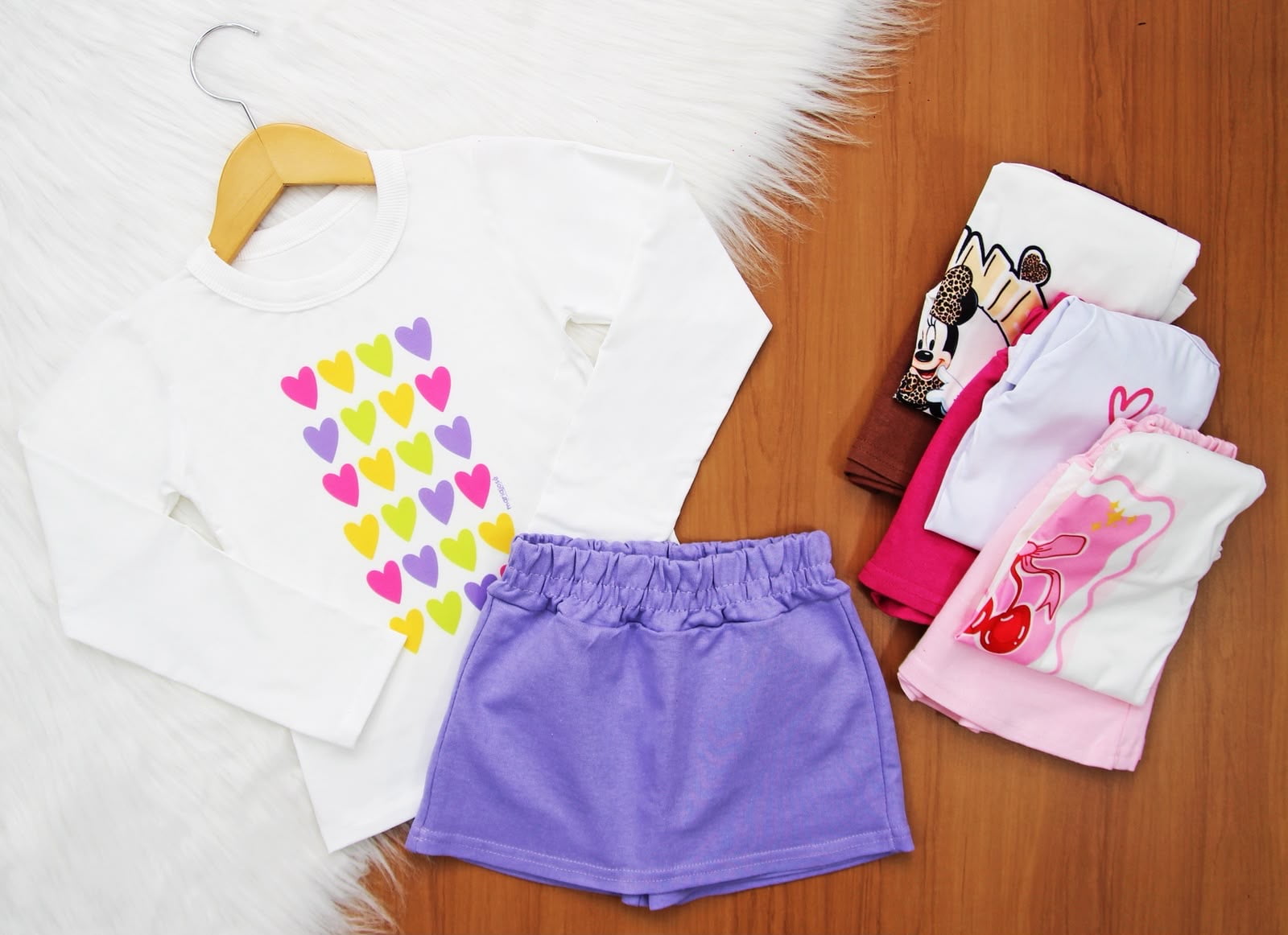 Cj. Short Saia Blusa ML Core