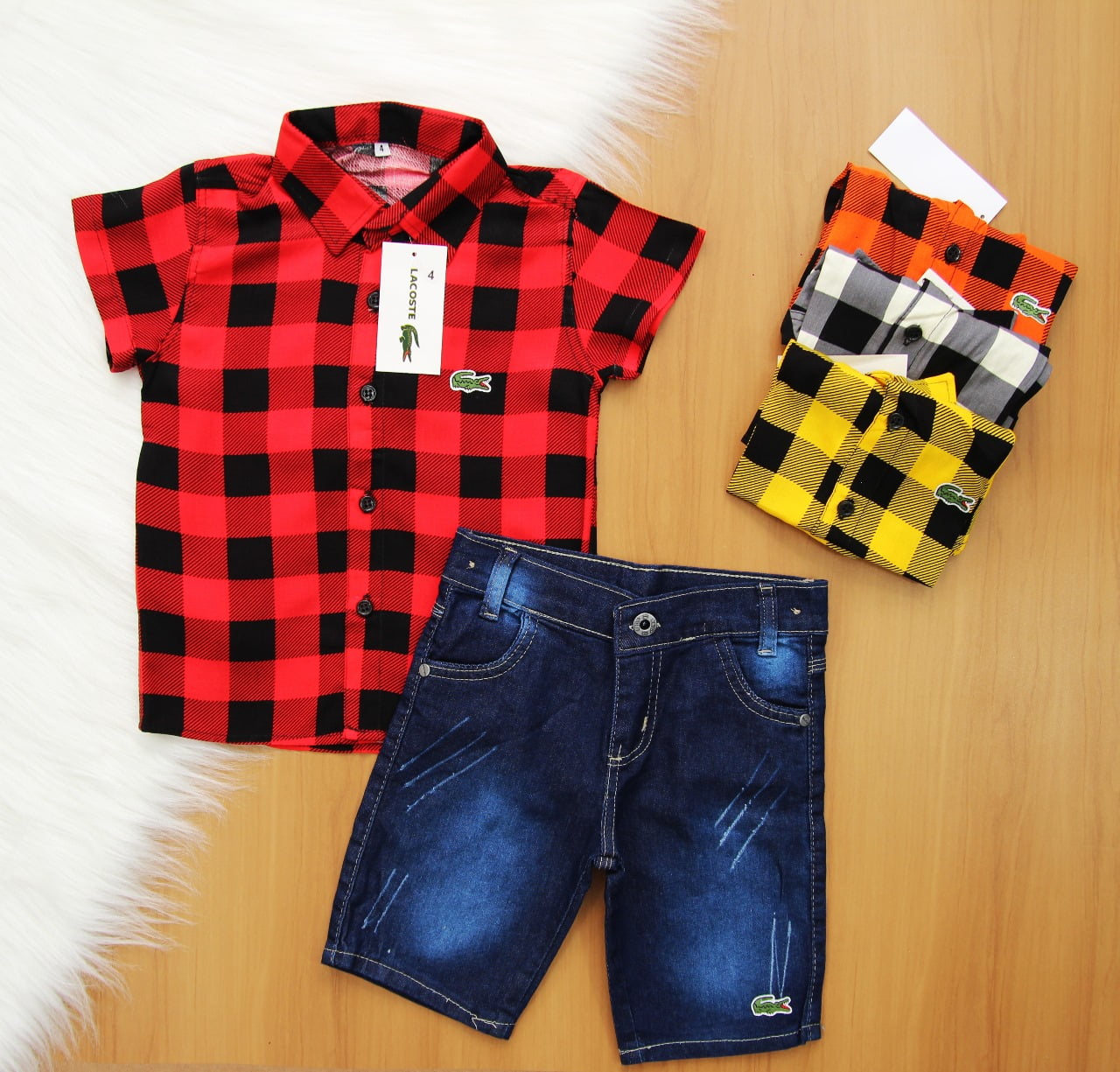 Cj. Lct Xadrez Jeans