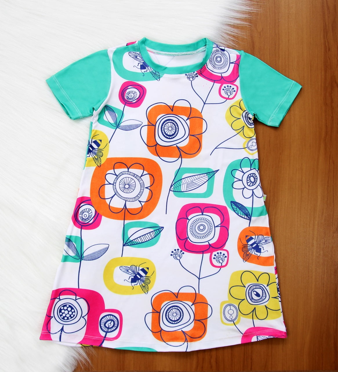 Vestido Básico Flores