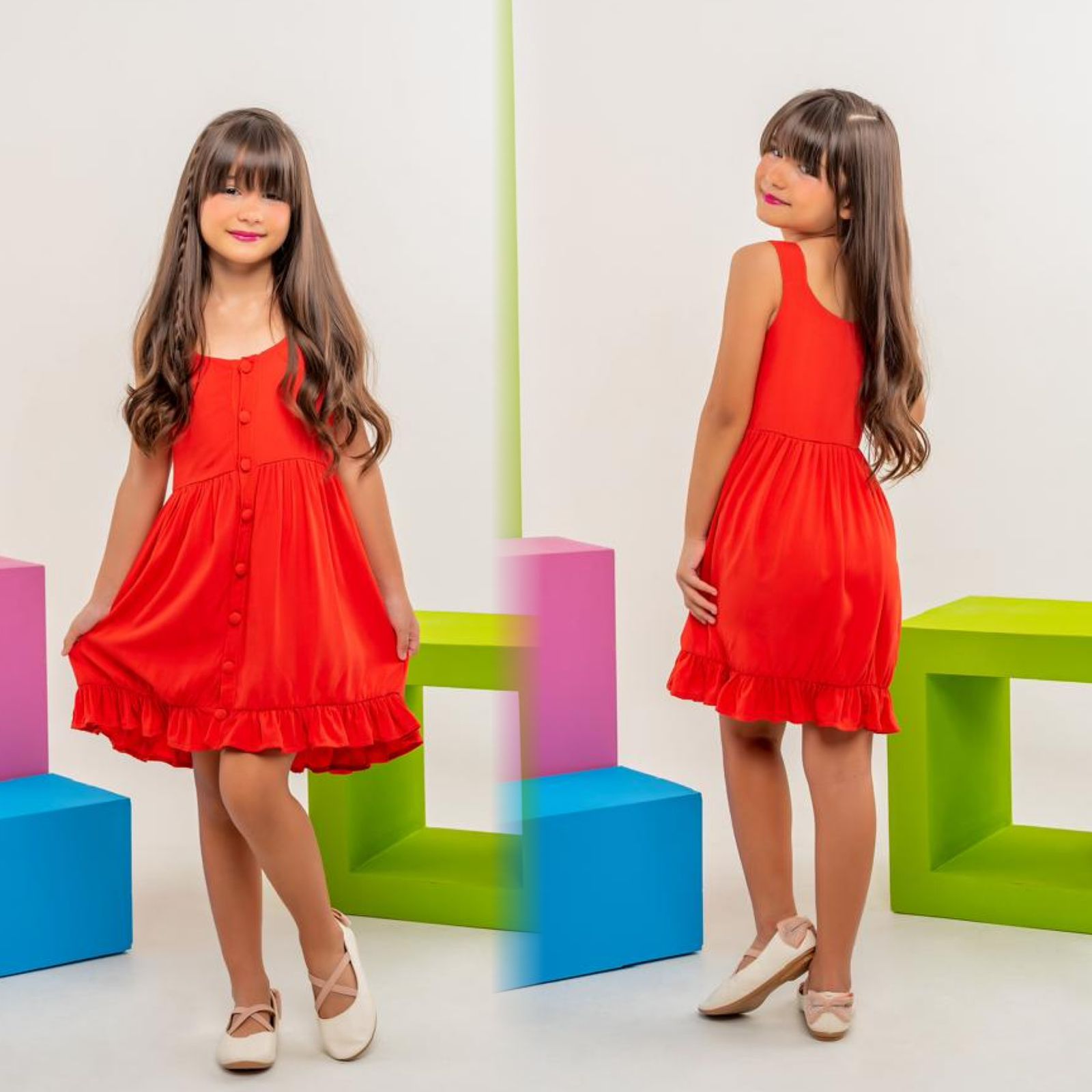Vestido Botões